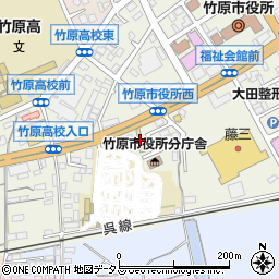 広島トヨペット竹原店周辺の地図