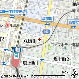 香川県高松市八坂町2周辺の地図