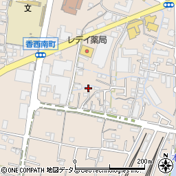 香川県高松市香西南町459-7周辺の地図