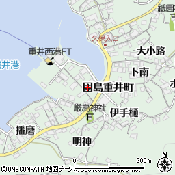 広島県尾道市因島重井町6307周辺の地図