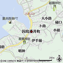 広島県尾道市因島重井町6651周辺の地図