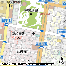 香川県高松市天神前1周辺の地図