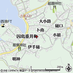 広島県尾道市因島重井町6643周辺の地図