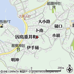 広島県尾道市因島重井町6643-1周辺の地図