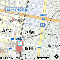 香川県高松市八坂町1-17周辺の地図
