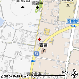 香川県高松市香西南町613-2周辺の地図