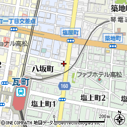 チケットパーク八坂町駐車場周辺の地図