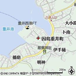 広島県尾道市因島重井町6303周辺の地図