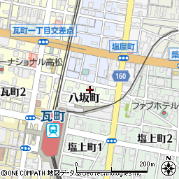 香川県高松市八坂町1-10周辺の地図