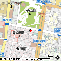 香川県高松市天神前1-26周辺の地図