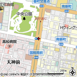 県庁通り中央公園周辺の地図