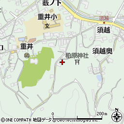 広島県尾道市因島重井町上坂周辺の地図