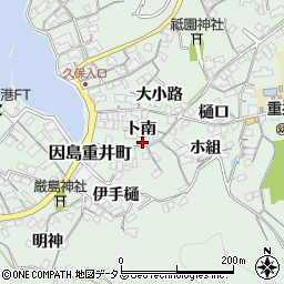 広島県尾道市因島重井町6672-4周辺の地図