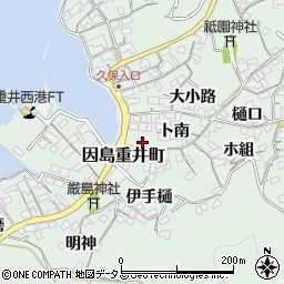 広島県尾道市因島重井町6657周辺の地図