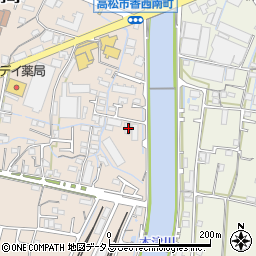 香川県高松市香西南町363周辺の地図