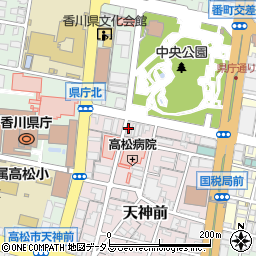 香川県高松市天神前4-31周辺の地図