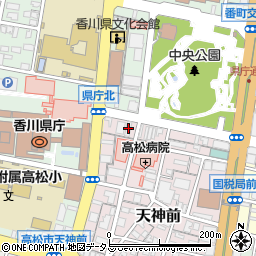 香川県高松市天神前5-35周辺の地図