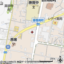 香川トヨタ自動車香西店周辺の地図