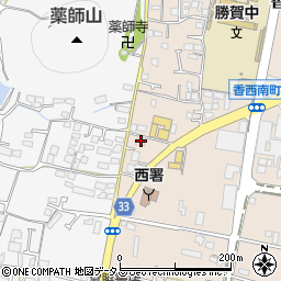 香川県高松市香西南町613周辺の地図
