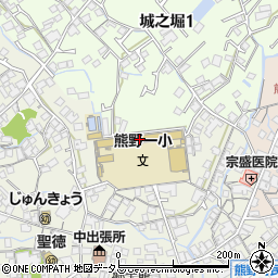 熊野町立熊野第一小学校周辺の地図