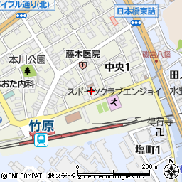 県東部食糧　竹原営業所周辺の地図