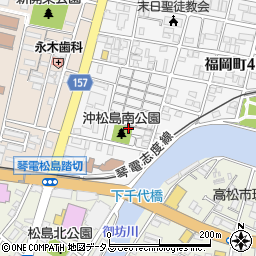 沖松島南公園周辺の地図