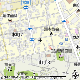 八重島看板店周辺の地図
