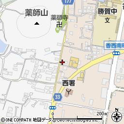 香川県高松市香西南町624-3周辺の地図