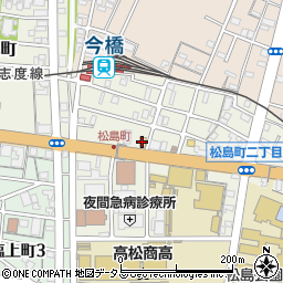 バーミヤン高松松島店周辺の地図