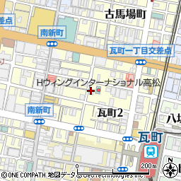 街クル飲食店ガイド　トキ新店周辺の地図