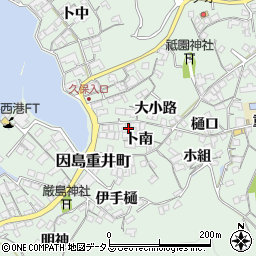 広島県尾道市因島重井町6685-2周辺の地図