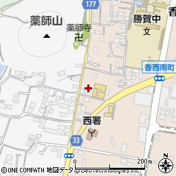 香川県高松市香西南町623-1周辺の地図