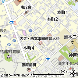 立花畳店周辺の地図