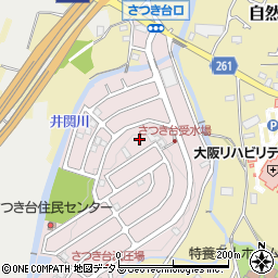 大阪府阪南市さつき台周辺の地図