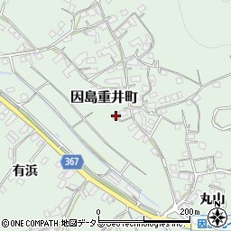 広島県尾道市因島重井町1487周辺の地図