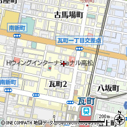 香川県高松市瓦町周辺の地図