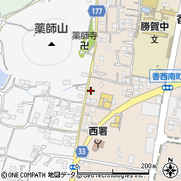 香川県高松市香西南町623周辺の地図