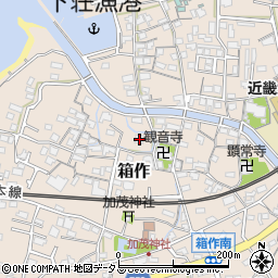 大阪府阪南市箱作1374周辺の地図