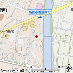 香川県高松市香西南町369周辺の地図