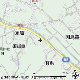 広島県尾道市因島重井町3568-1周辺の地図