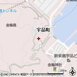 広島県広島市南区宇品町周辺の地図