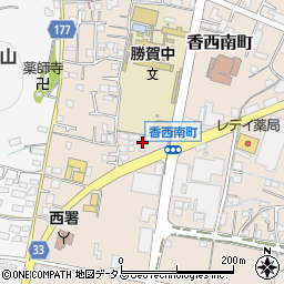 ドコモショップ　高松香西店周辺の地図