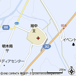 萩市立旭中学校周辺の地図