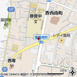 香川県高松市香西南町577-4周辺の地図