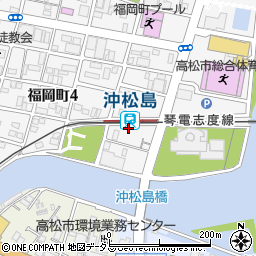 沖松島西公園周辺の地図