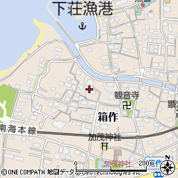 大阪府阪南市箱作1369周辺の地図