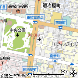 中央建物周辺の地図