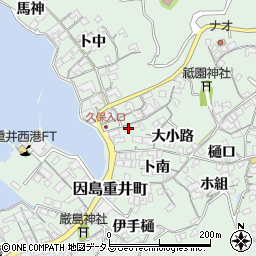 広島県尾道市因島重井町6725周辺の地図