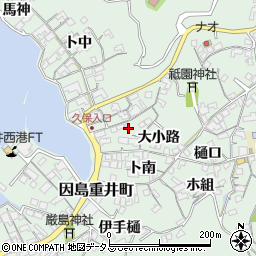 広島県尾道市因島重井町6726-1周辺の地図