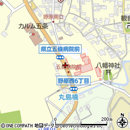 県立五條病院前周辺の地図